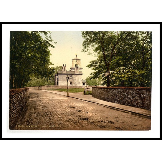 Lowestoft High Lighthouse England, A New Print Of an English Photochrom Image