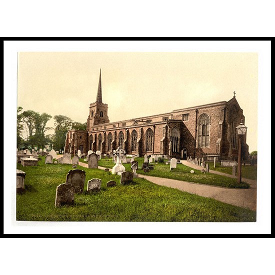 Lowestoft St Margarets Church England, A New Print Of an English Photochrom Image