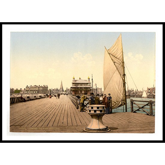 Lowestoft The pier pavillion England, A New Print Of an English Photochrom Image