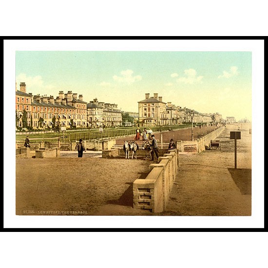 Lowestoft The terrace England, A New Print Of an English Photochrom Image