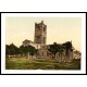 Ludlow Church England, A New Print Of an English Photochrom Image