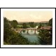 Ludlow Dinham Bridge England, A New Print Of an English Photochrom Image