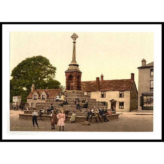 Lydney The cross England, A New Print Of an English Photochrom Image