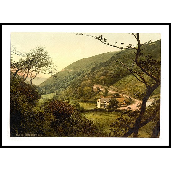 Lynton and Lynmouth Hunters Inn England, A New Print Of an English Photochrom Image