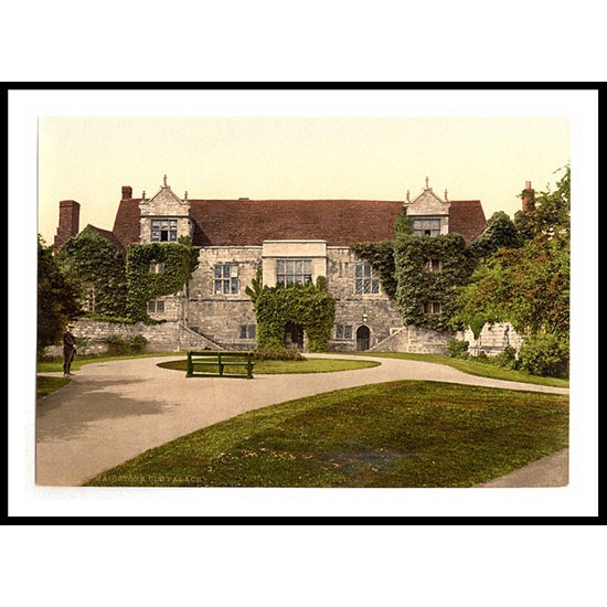 Maidstone Old Palace England, A New Print Of an English Photochrom Image