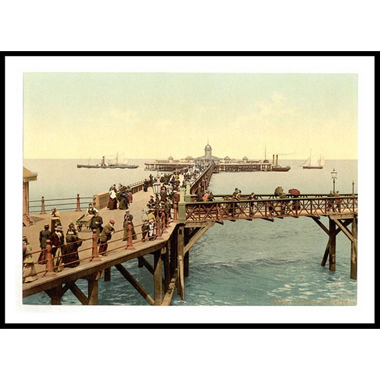 Margate The jetty I England, A New Print Of an English Photochrom Image