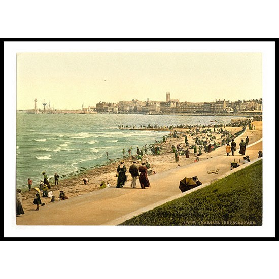 Margate The promenade England, A New Print Of an English Photochrom Image