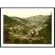 Matlock Bath from Heights of Jacob Derbyshire England, A New Print Of an English Photochrom Image