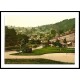 Matlock with promenade and Heights of Jacob Derbyshire England, A New Print Of an English Photochrom Image