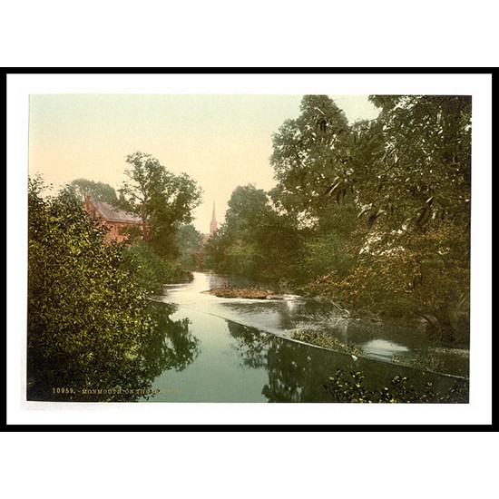 Monmouth On the Monnow England, A New Print Of an English Photochrom Image