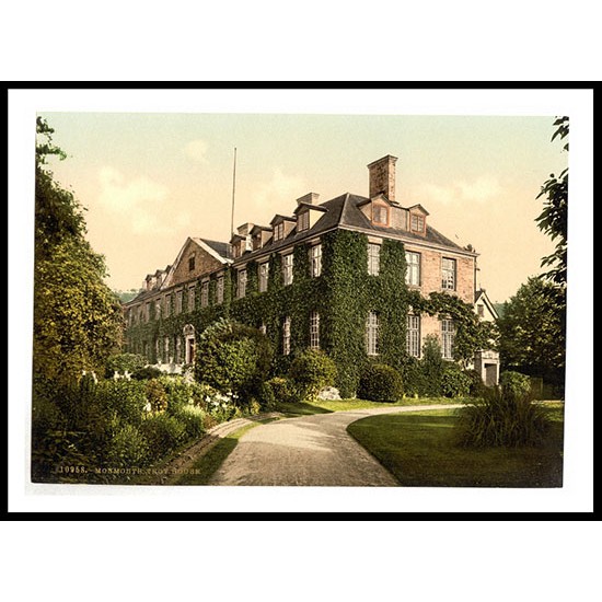 Monmouth Troy House England, A New Print Of an English Photochrom Image