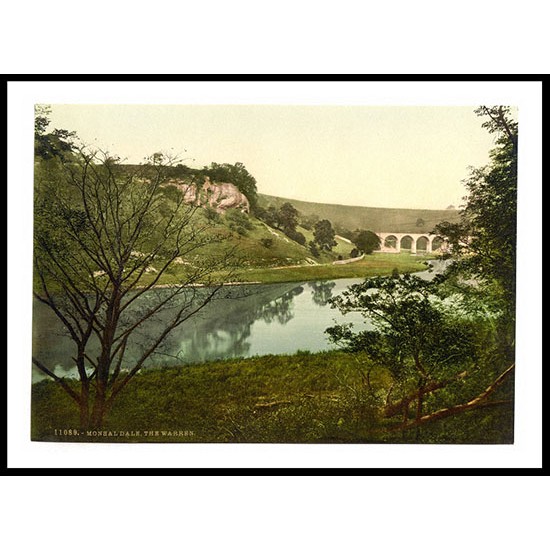 Monsal Dale the Warren Derbyshire England, A New Print Of an English Photochrom Image