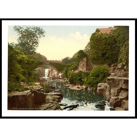 Newcastle on Tyne Jesmond Dene old mill England II, A New Print Of an English Photochrom Image