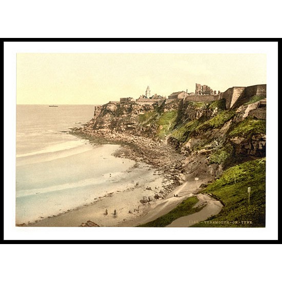 Newcastle on Tyne Tynemouth England, A New Print Of an English Photochrom Image