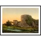 Pevensey Castle England, A New Print Of an English Photochrom Image