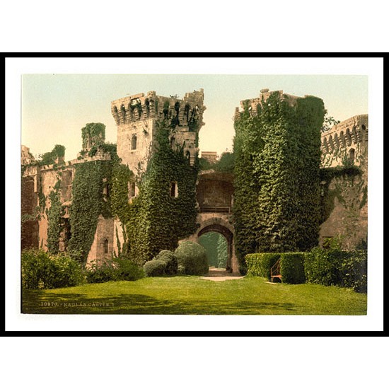 Raglan Castle I England, A New Print Of an English Photochrom Image