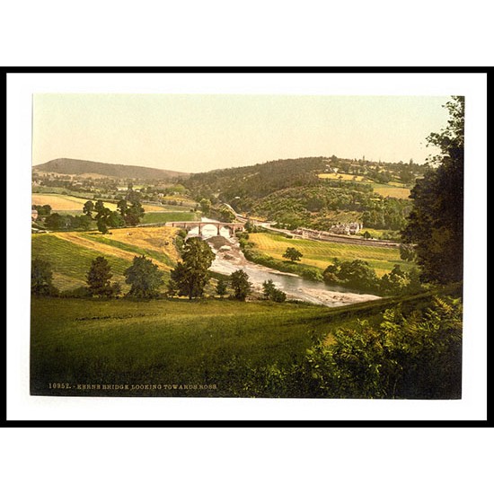 Ross Looking towards from Kerne Bridge England, A New Print Of an English Photochrom Image