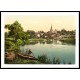 Ross on Wye From the river I England, A New Print Of an English Photochrom Image