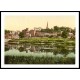 Ross on Wye From the river II England, A New Print Of an English Photochrom Image