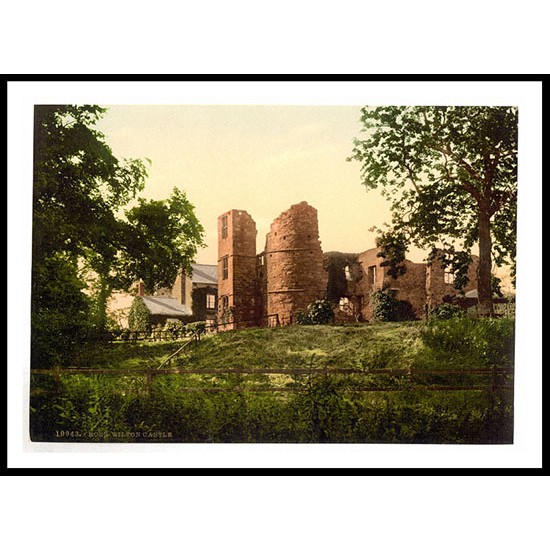 Ross on Wye Wilton Castle England, A New Print Of an English Photochrom Image