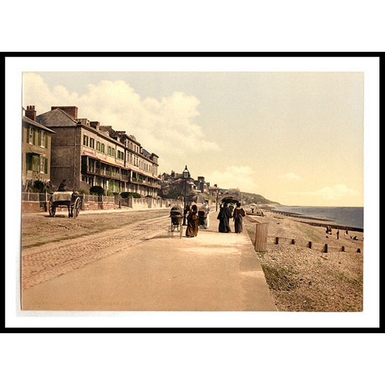 Sandgate The promenade England, A New Print Of an English Photochrom Image