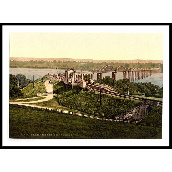 Sharpness The Severn Bridge England, A New Print Of an English Photochrom Image