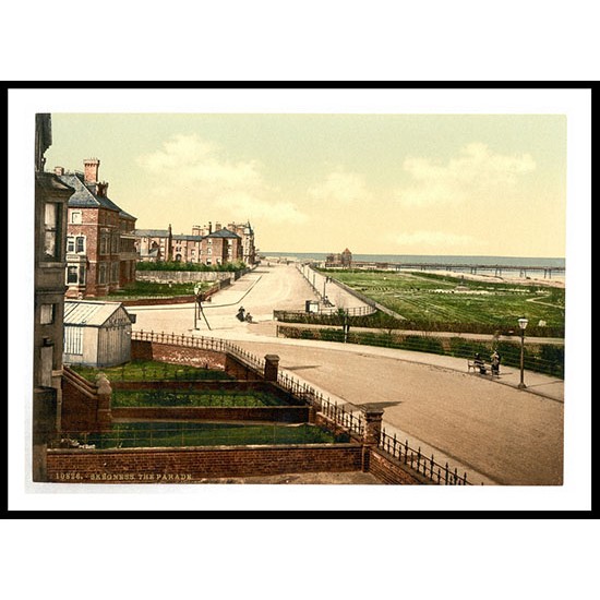 Skegness The parade England, A New Print Of an English Photochrom Image