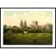 Southwell Cathedral and abbey ruins Notts England, A New Print Of an English Photochrom Image