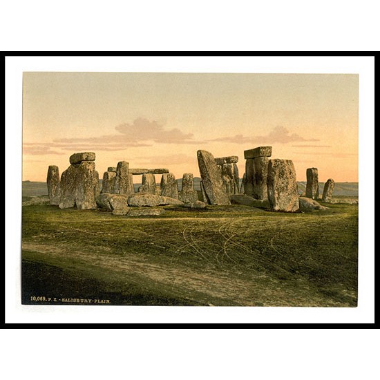 Stonehenge Salisbury England, A New Print Of an English Photochrom Image