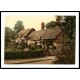 Stratford on Avon Ann Hathaways Cottage England, A New Print Of an English Photochrom Image Stratford on Avon Ann Hathaways Cottage England, A New Print Of an English Photochrom Image