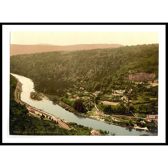 Symonds Yat From the Rock I England, A New Print Of an English Photochrom Image