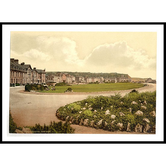 Teignmouth The den England, A New Print Of an English Photochrom Image