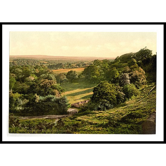 Tunbridge Wells Happy Valley England, A New Print Of an English Photochrom Image