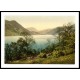 Ullswater from Gowbarrow Park Lake District England , A New Print Of an English Photochrom Image