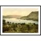 Ullswater hotel and lake Patterdale Lake District England, A New Print Of an English Photochrom Image