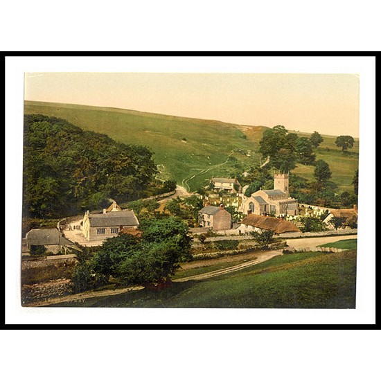 Upwey General view England, A New Print Of an English Photochrom Image