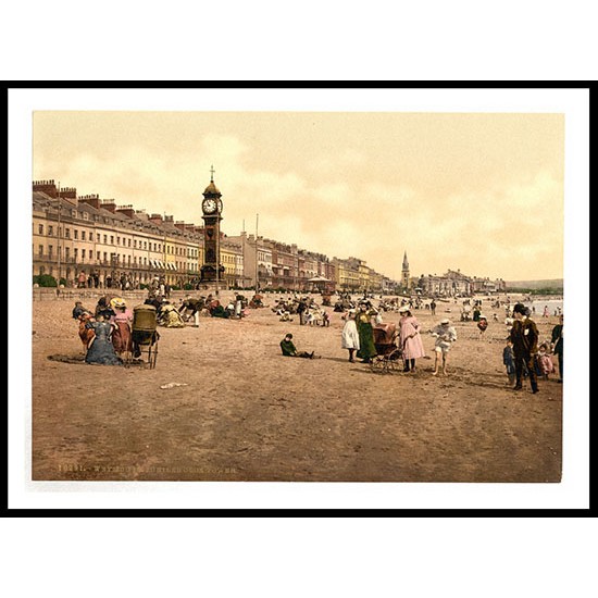 Weymouth Jubilee Clock Tower England, A New Print Of an English Photochrom Image