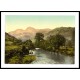 Windermere Langdale Pikes Lake District England, A New Print Of an English Photochrom Image