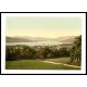 Windermere from summit Lake District England, A New Print Of an English Photochrom Image