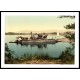 Windermere steam ferry Lake District England, A New Print Of an English Photochrom Image