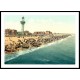 Yarmouth Sands and revolving tower England, A New Print Of an English Photochrom Image