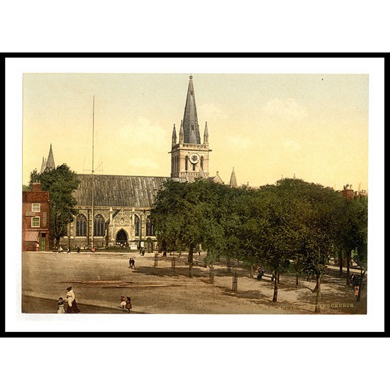 Yarmouth St Peters Church England, A New Print Of an English Photochrom Image