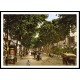 Avenue De La Gare Nice Riviera, A New Print Of a Vintage European Street Scene