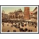 Concert St Marks Place Venice Italy B, A New Print Of a Vintage European Street Scene