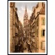 Grand Street St Malo France, A New Print Of a Vintage European Street Scene