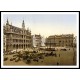 La Grande Place Brussels Belgium, A New Print Of a Vintage European Street Scene