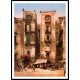 Narrow Streets Naples Italy, A New Print Of a Vintage European Street Scene