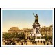 Place De La Republique Paris France, A New Print Of a Vintage European Street Scene