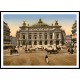 The Opera House Paris France, A New Print Of a Vintage European Street Scene