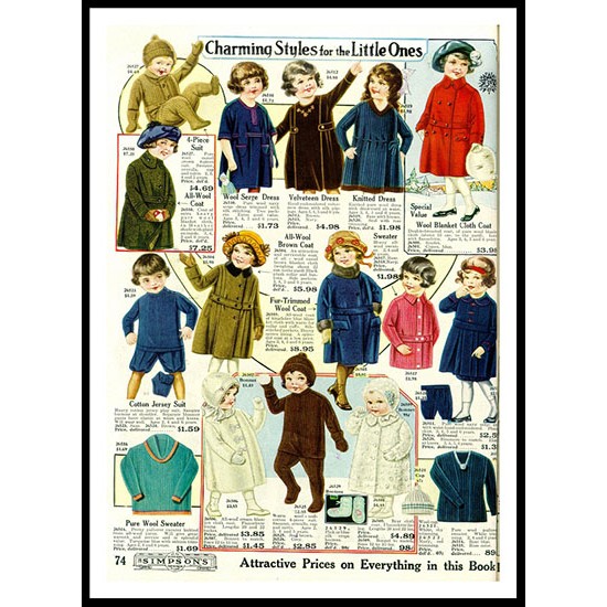 1922 Simpson Catalog 12, A New Print Of a Fashion Poster